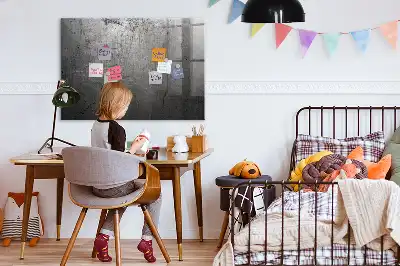Tableau magnétique avec feutre mur métallique