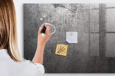 Tableau magnétique avec feutre mur métallique