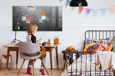 Tableau magnétique avec feutre mur métallique