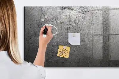 Tableau magnétique avec feutre mur métallique