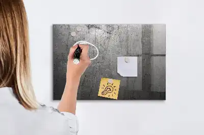 Tableau magnétique avec feutre mur métallique