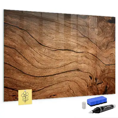 Tableau magnétique effaçable à sec en vieux bois