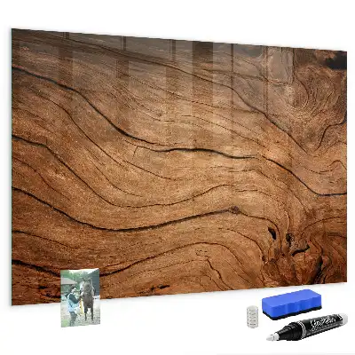 Tableau magnétique effaçable à sec en vieux bois
