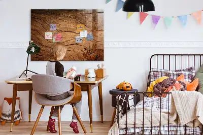 Tableau magnétique effaçable à sec en vieux bois