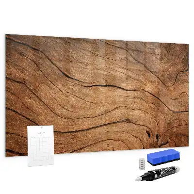 Tableau magnétique effaçable à sec en vieux bois