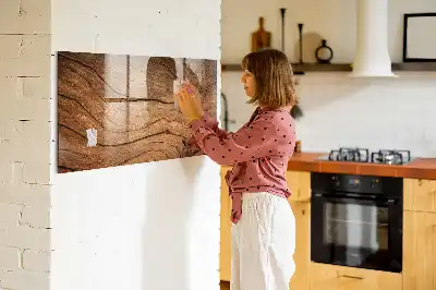 Tableau magnétique effaçable à sec en vieux bois