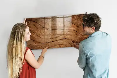 Tableau magnétique effaçable à sec en vieux bois