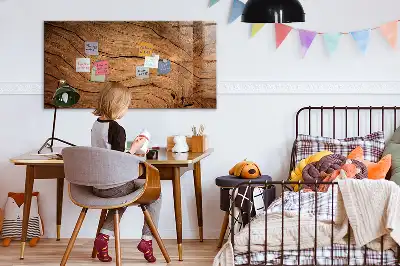 Tableau magnétique effaçable à sec en vieux bois