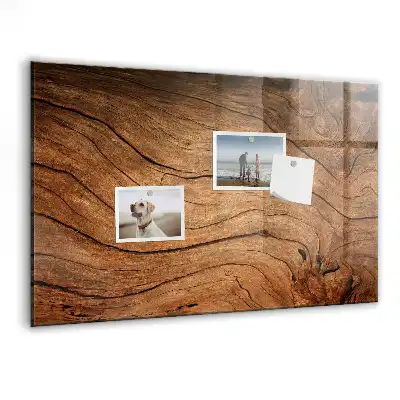 Tableau magnétique effaçable à sec en vieux bois
