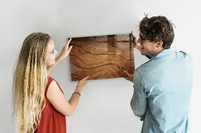 Tableau magnétique effaçable à sec en vieux bois