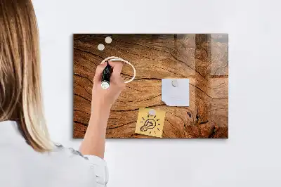Tableau magnétique effaçable à sec en vieux bois