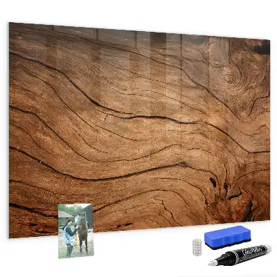 Tableau magnétique effaçable à sec en vieux bois
