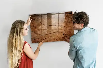 Tableau magnétique effaçable à sec en vieux bois