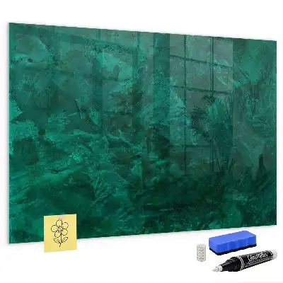 Tableau magnétique avec feutre modèle Mur émeraude