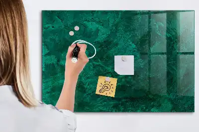 Tableau magnétique avec feutre modèle Mur émeraude