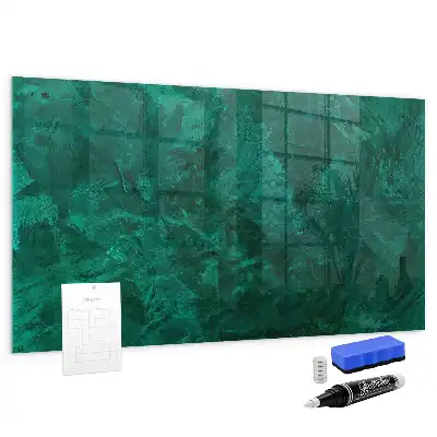Tableau magnétique avec feutre modèle Mur émeraude