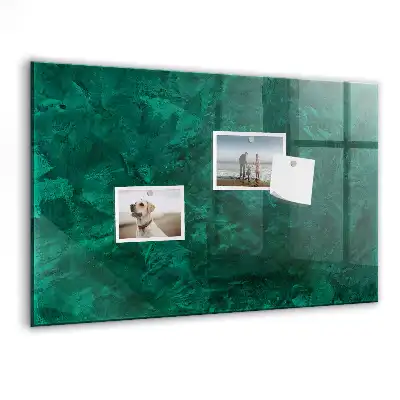 Tableau magnétique avec feutre modèle Mur émeraude