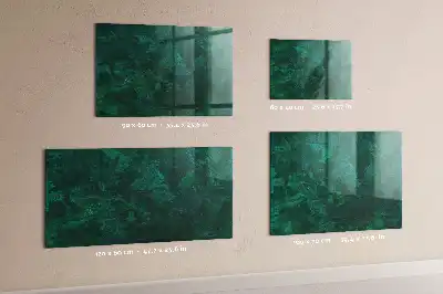Tableau magnétique avec feutre modèle Mur émeraude