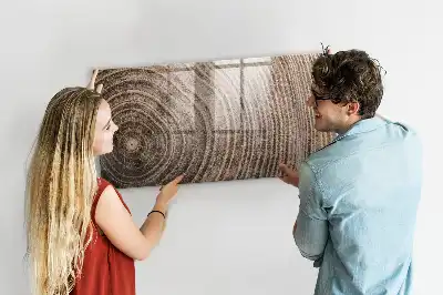 Tableau magnétique effaçable à sec motif tronc d'arbre