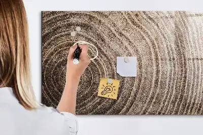Tableau magnétique effaçable à sec motif tronc d'arbre