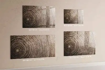 Tableau magnétique effaçable à sec motif tronc d'arbre