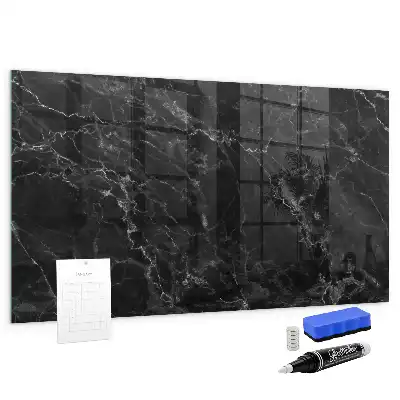 Tableau magnétique avec feutre marbre sombre