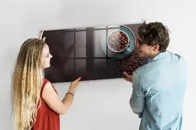 Tableau magnétique avec feutre tasse de café