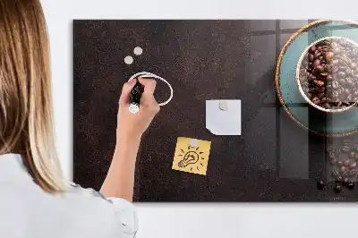 Tableau magnétique avec feutre tasse de café