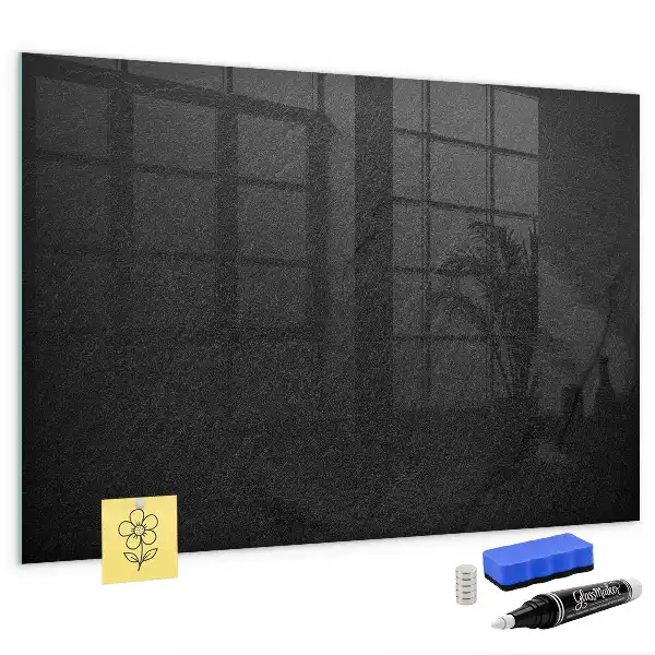 Tableau magnétique effaçable à sec de couleur roche sombre