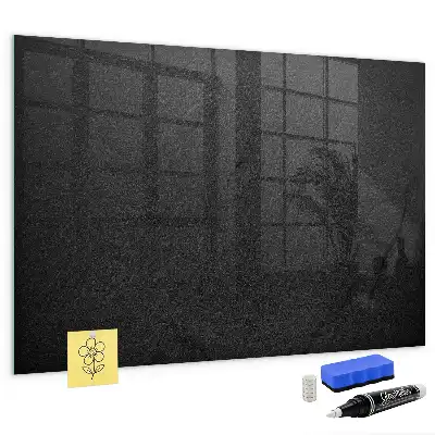Tableau magnétique effaçable à sec de couleur roche sombre