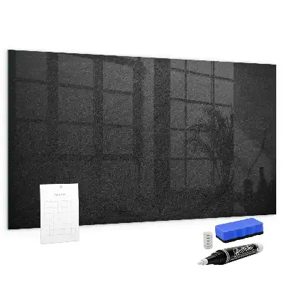 Tableau magnétique effaçable à sec de couleur roche sombre