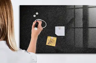 Tableau magnétique effaçable à sec de couleur roche sombre