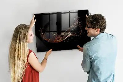 Tableau magnétique effaçable à sec modèle boisson renversée