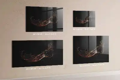 Tableau magnétique effaçable à sec modèle boisson renversée