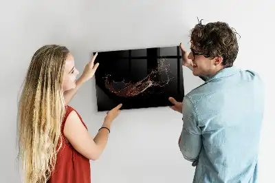 Tableau magnétique effaçable à sec modèle boisson renversée