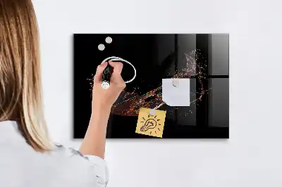 Tableau magnétique effaçable à sec modèle boisson renversée