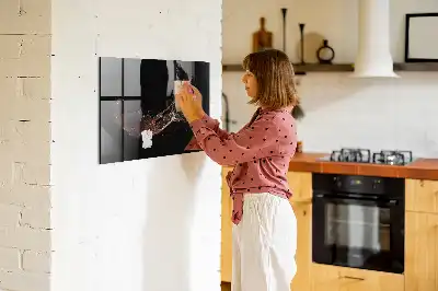 Tableau magnétique effaçable à sec modèle boisson renversée