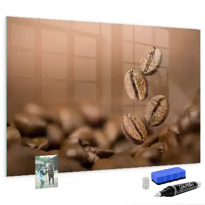 Tableau magnétique avec feutre grains de café