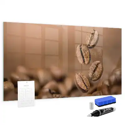 Tableau magnétique avec feutre grains de café