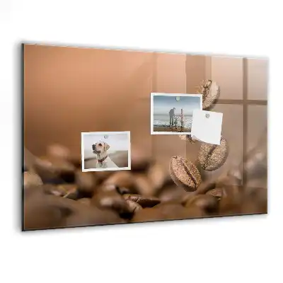 Tableau magnétique avec feutre grains de café