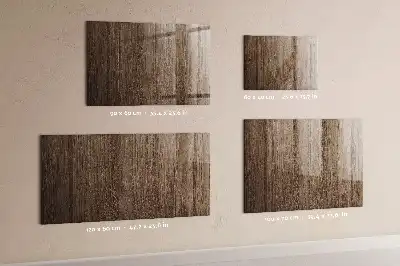 Tableau magnétique effaçable à sec en bois sombre