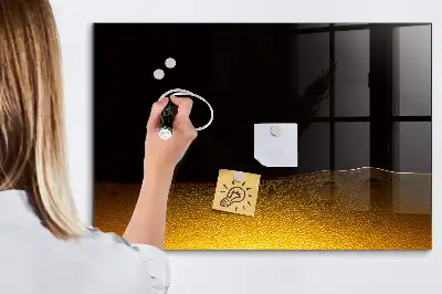 Tableau magnétique avec feutre avec jus d'orange