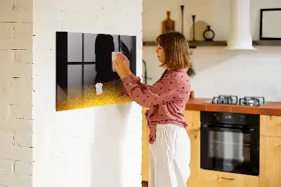 Tableau magnétique avec feutre avec jus d'orange