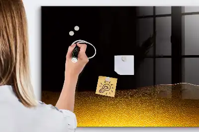 Tableau magnétique avec feutre avec jus d'orange