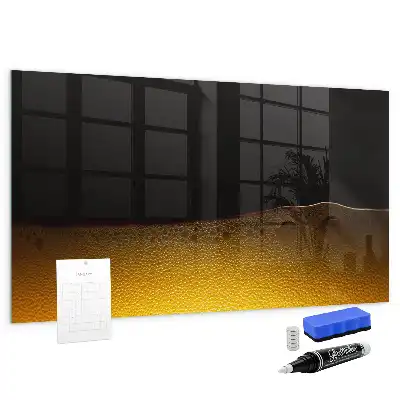 Tableau magnétique avec feutre avec jus d'orange