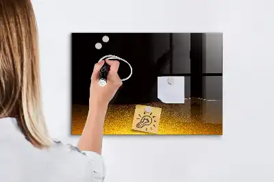 Tableau magnétique avec feutre avec jus d'orange