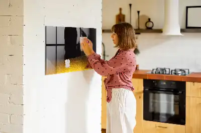 Tableau magnétique avec feutre avec jus d'orange