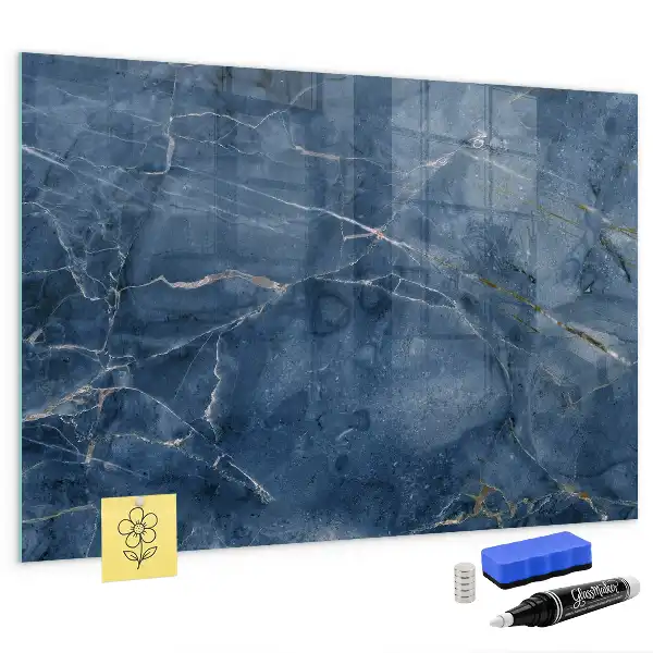 Tableau magnétique avec feutre marbre élégant
