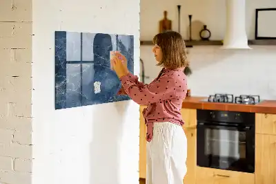 Tableau magnétique avec feutre marbre élégant