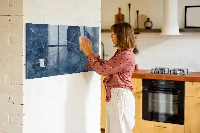 Tableau magnétique avec feutre marbre élégant